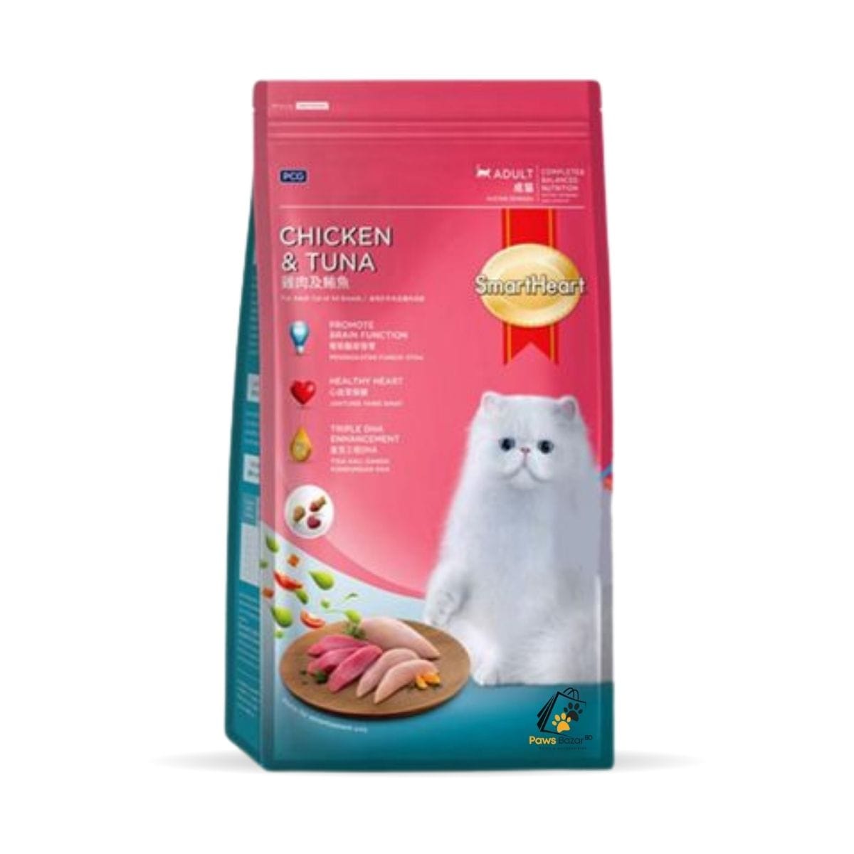 SmartHeart Adult Cat Food Chicken & Tuna