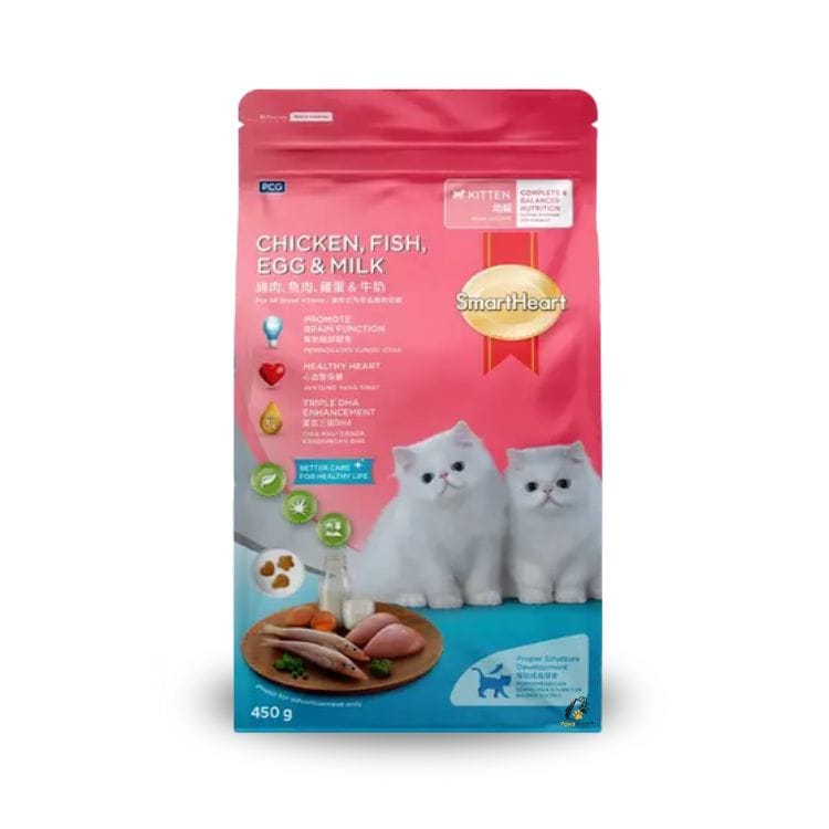 smartheart kitten cat food 450gm