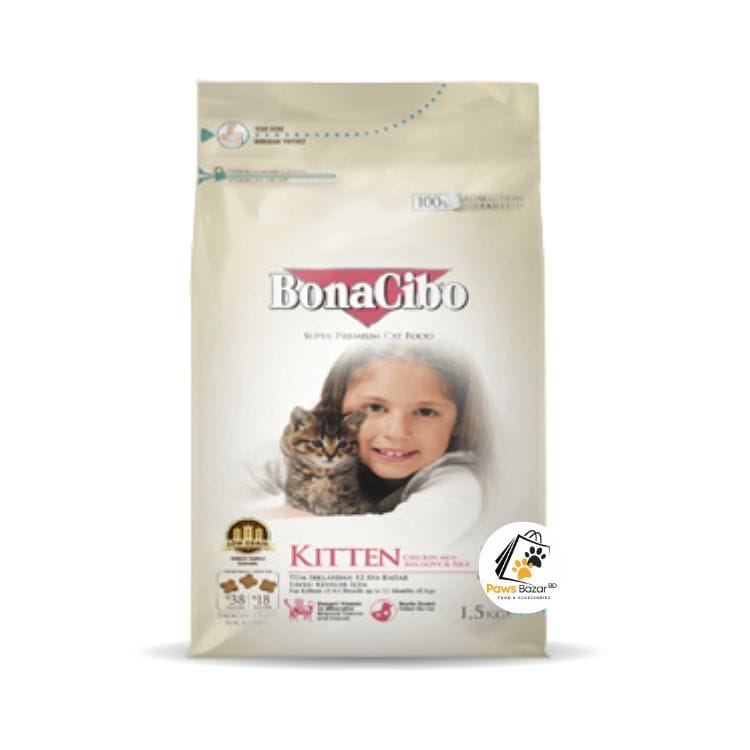 Bonacibo Kitten Chicken with Anchovy & Rice 1.5KG