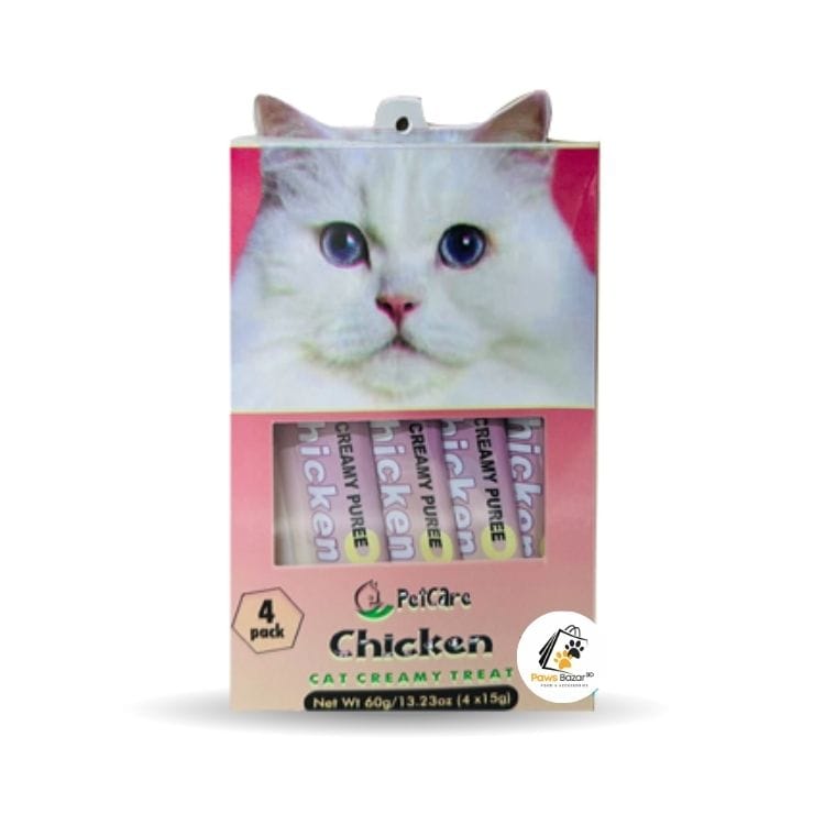 Petcare Adult Cat Creamy Treat Chicken 60gm (15gmX4)