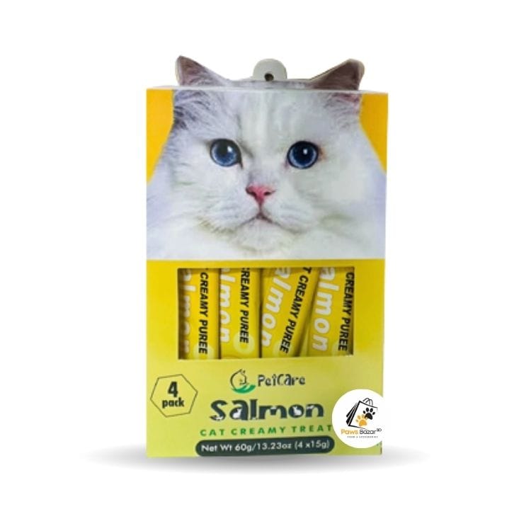 Petcare Adult Cat Creamy Treat Salmon 60gm (15gmX4)