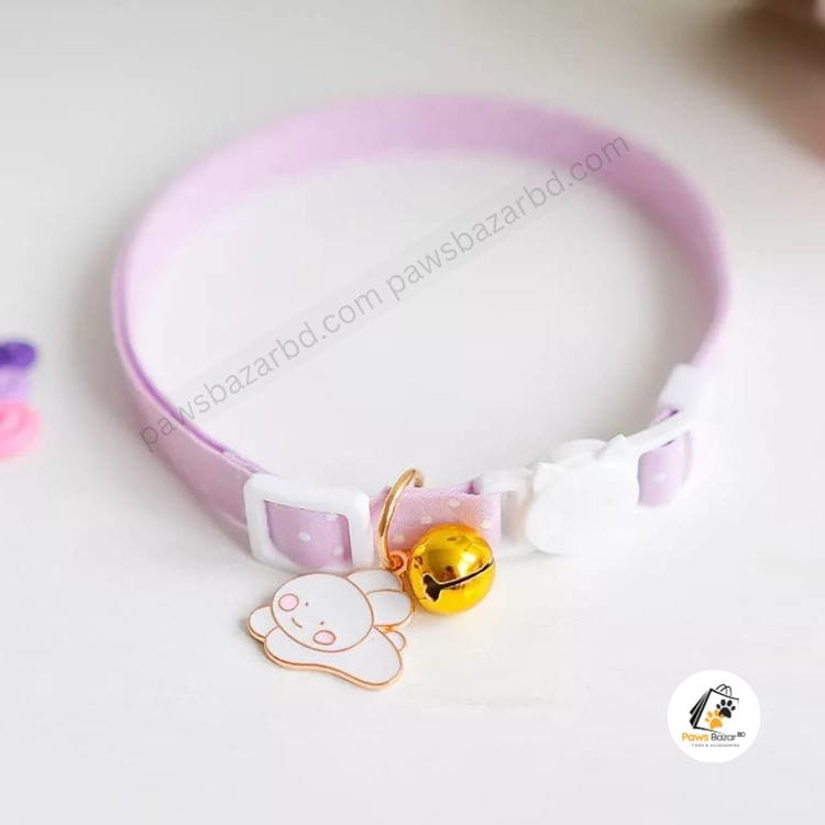 Cat Cute Collar rabbit D-Ring with bell Korean style