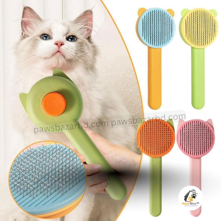 Cat Grooming Brush, self cleaning, hair remover Cat brush, dog, rabbit