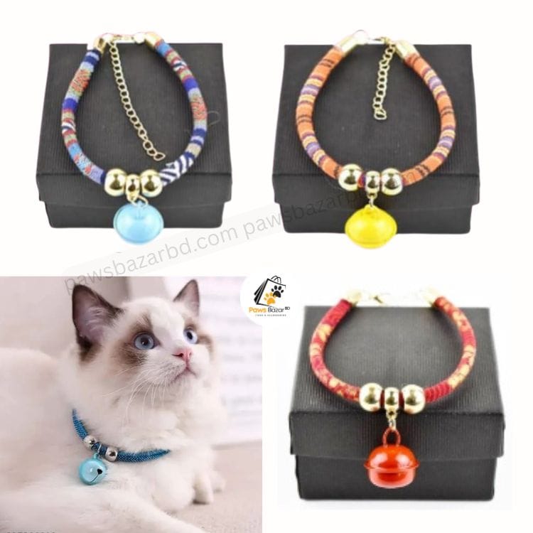 Ethnic Cat Collar with Bell Adjustable Cat Ethnic Collar