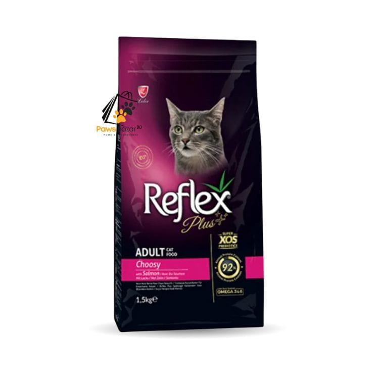 Reflex Plus Adult Cat Food Choosy with Salmon 1.5Kg